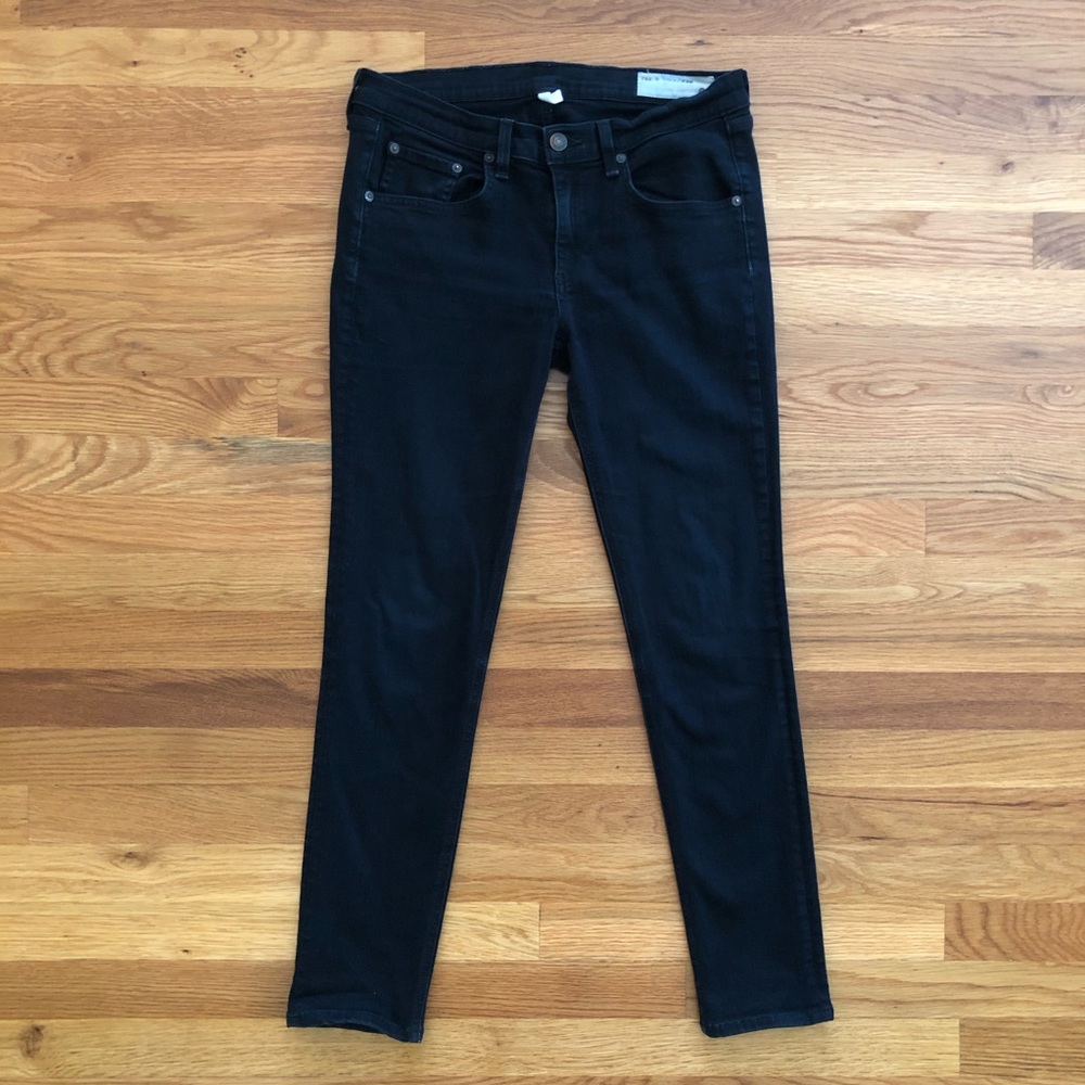 rag & bone black skinny jeans size 29
